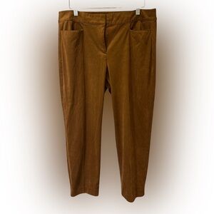 Loft Brown (Caramel Color) Faux Suede Pants -size 6